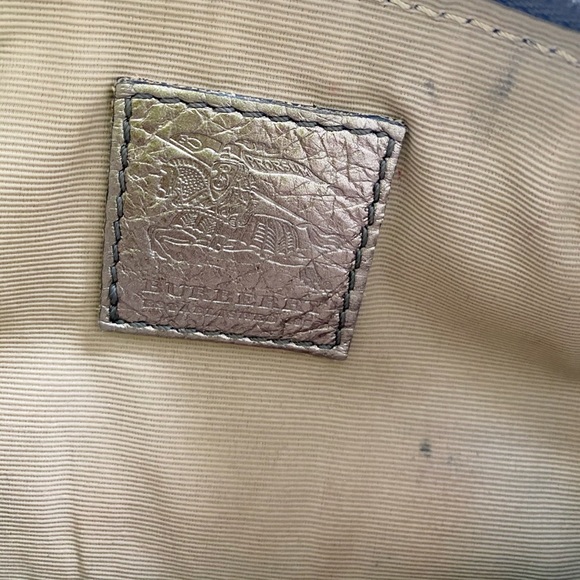 BURBERRY Metallic Leather Clutch - Picture 7 of 10